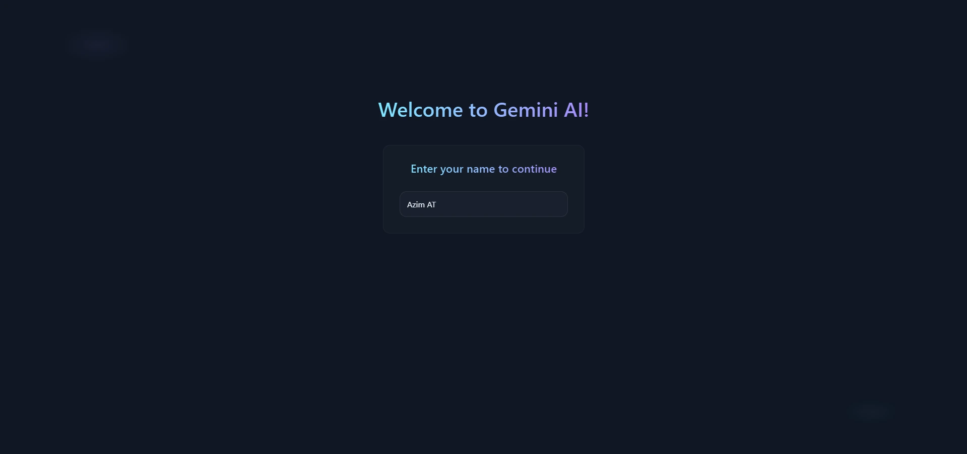 Gemini AI Clone